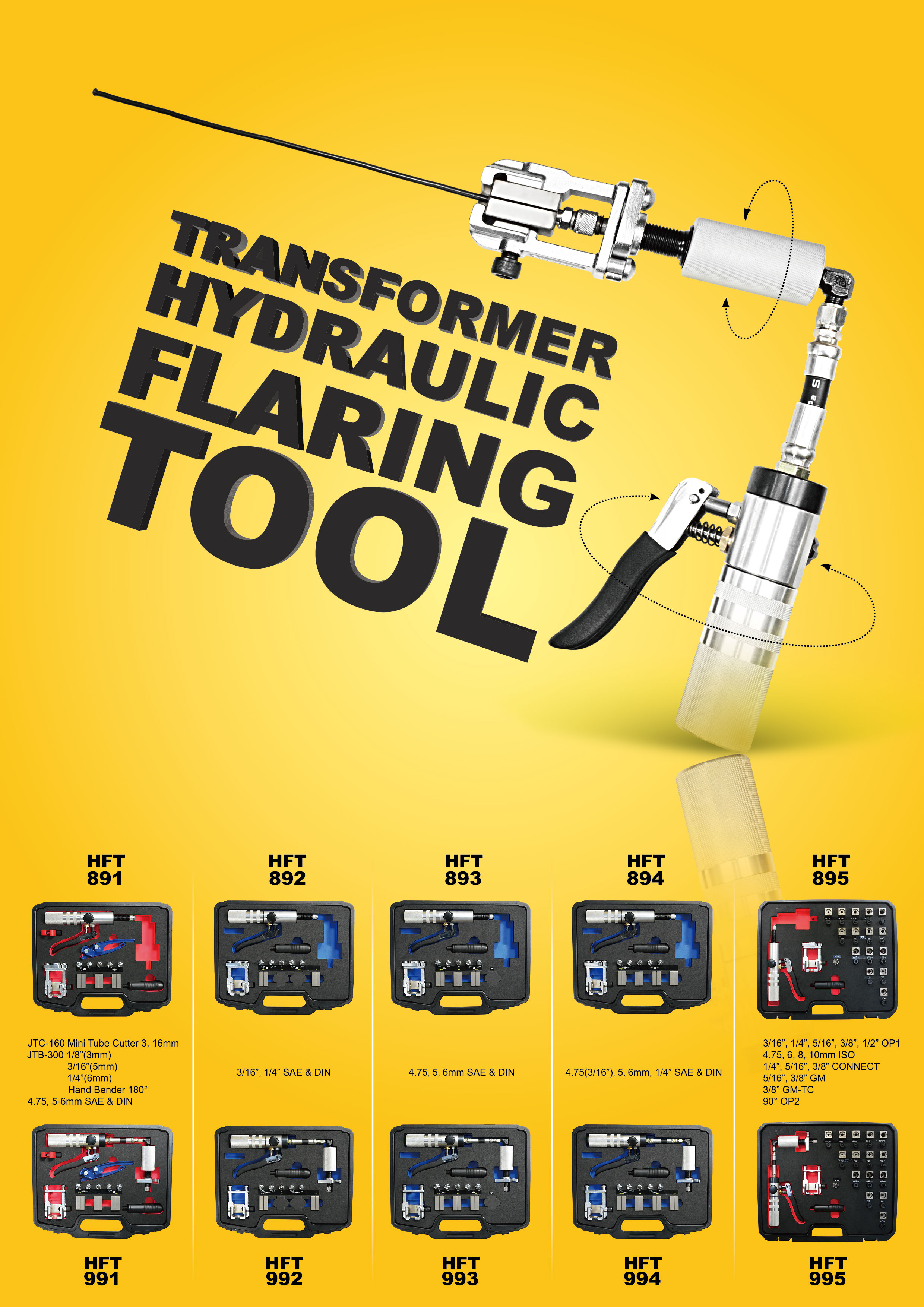 Transformer Hydraulic flaring tool